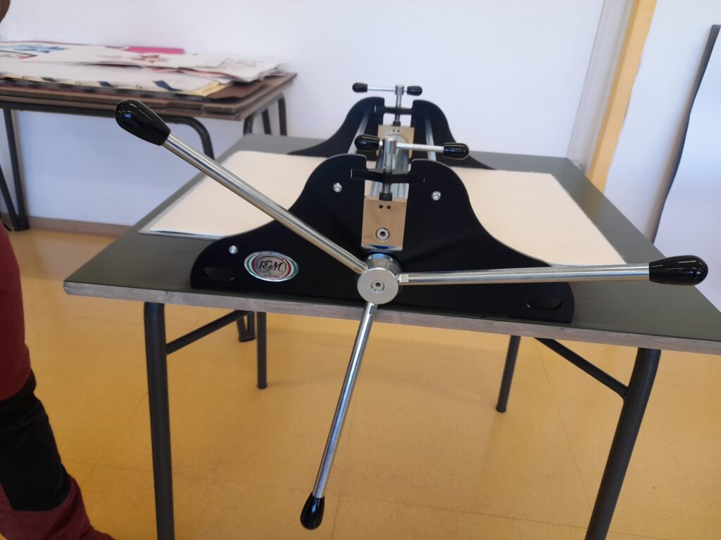 Torchio calcografico con cremagliera semiprofessionale Istituto